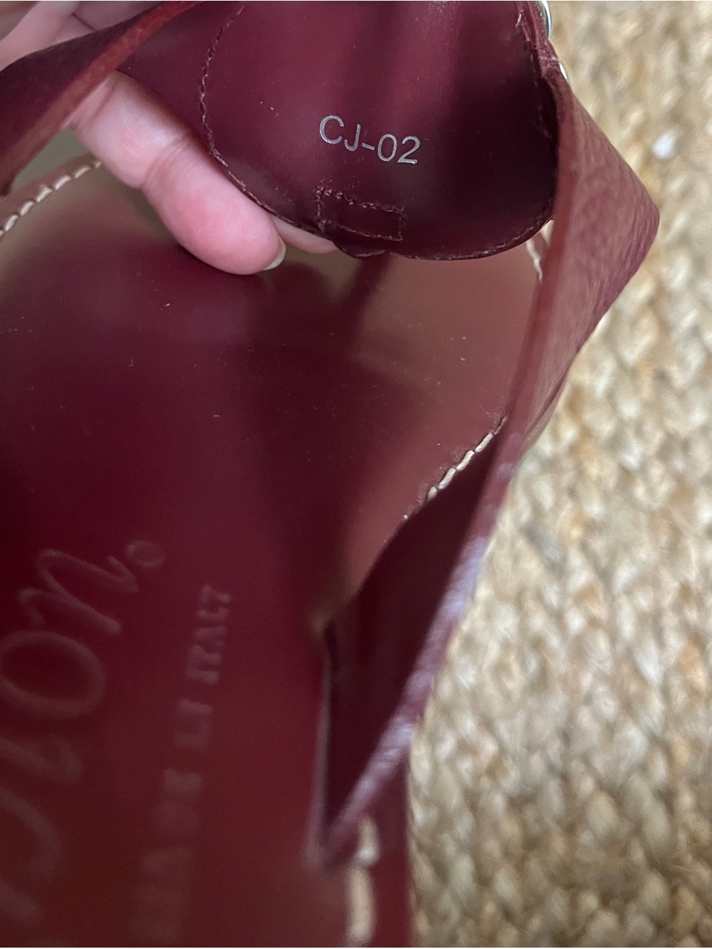 NWT Sz 8 Brighton Maroon Alice Classic Neutrals Leather Sandals Silver Ferrera - Picture 13 of 13